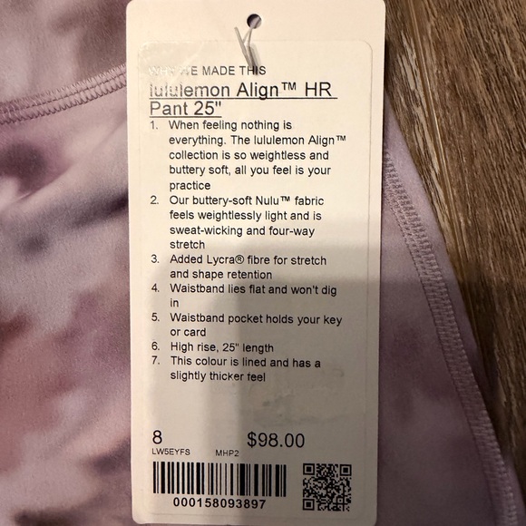Lululemon Athletica Light Purple Align Pants - Picture 3 of 6